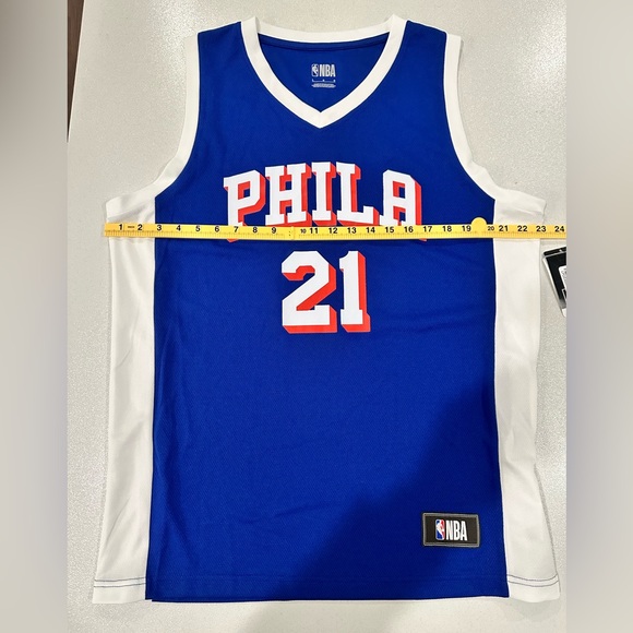 NBA Philadelphia 76ers Men’s Royal Blue Basketball Jersey, Size Large - Picture 4 of 7